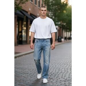 American Eagle Men’s Straight Leg Jeans 34x34 Blue Denim – Worn Once